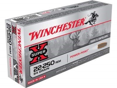 Winchester CF Ammo 22-250 REM 64 gr. Power-Point®
