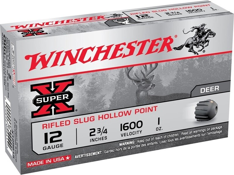 Winchester SS Slug Ammo 12 Ga 2-3/4" 1oz