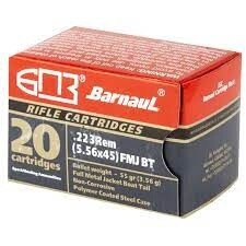 Barnaul Ammunition .223 Rem 55gr FMJ Boat Tail 20