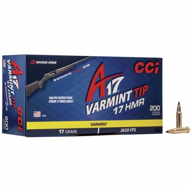A17 17HMR 17GR VARMINT TIP AMMO 200RD/BOX