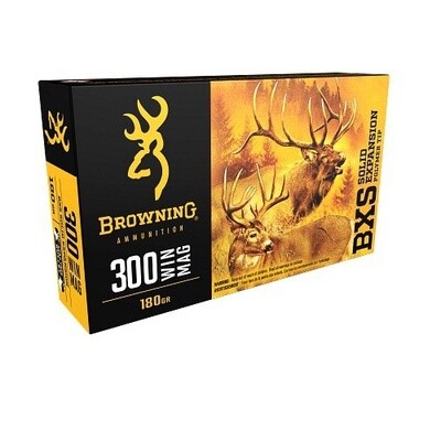 BROWNING 300 WIN MAG 180GR BXS LEAD FREE AMMO