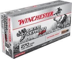 WINCHESTER DEER SEASON XP .270 WINCHESTER SHORT MAGNUM 130 GRAIN EXTREME POINT POLYMER TIP 20 ROUNDS PER BOX