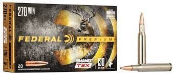 Federal CF Ammo 270 Win - 130 GR. BARNES TSX
