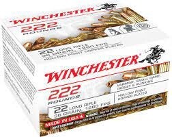 222 PACK 22LR 36GR COPPER PLATED HP AMMO