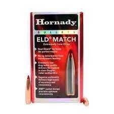 Hornady ELD Match Projectiles .22 Caliber 224 Diameter 75 Grain ELD Match Boat Tail 100 Count