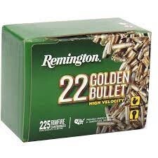 Remington 22 Golden Bullet, 22 LR, HV 36 Gr HP, 225 Rounds