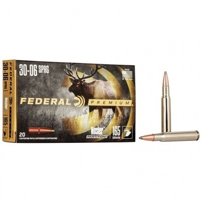 Federal Premium 30-06 165Gr Nosler Partition