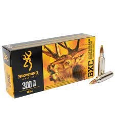 Browning CF Ammo 300 WSM 185gr BXC, Big Game