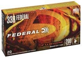 Federal Fusion .338 Fed 200 Grain Bonded SPTZ 20 Rnd Box