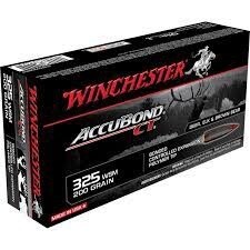 .325 WSM Winchester Supreme 200 Grain AccuBond CT Bullet 2950 fps 20 Rounds