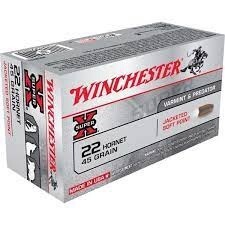 WINCHESTER 22 HORNET 45GR SOFT POINT