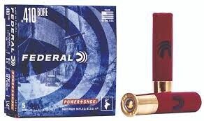 Federal SS Ammo 410 GA 2-1/2" MAX. 1/4OZ HOLLOW POINT