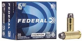 Federal 45 COLT 225GR LEAD SWHP