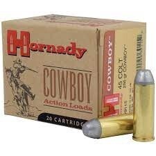 HORNADY 45 COLT - 255 GR - COWBOY - LEAD FLAT NOSE