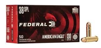 Federal American Eagle .38 Special Ammunition 50 Rounds FMJ 130 Grain 890 Feet Per Second