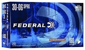 FEDERAL POWER-SHOK .30-06 SPRINGFIELD 180 GRAIN SP
