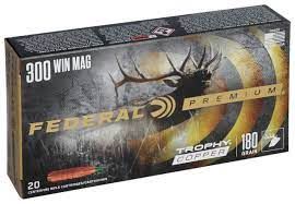 Federal CF Ammo 300 Win Mag - 180 GR. TROPHY COPPER &quot;VITAL-SHOK&quot;