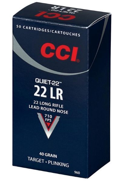 CCI RF Ammo 22 LR 40 GR. LRN &quot;QUIET 22&quot;
