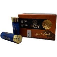 TROY - 12 GA 2.75&quot; - 1.2OZ - 9 PELLETS - BUCK SHOT 00 - BUCK SHOT - 10CT