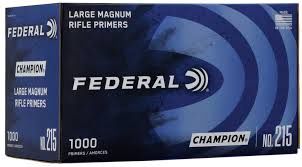 Federal large magnum riffle primers no.215, Quantity: Brick 1000