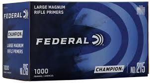 Federal large magnum riffle primers no.215