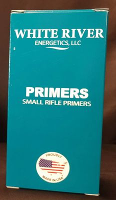 WHITE RIVER ENERGETICS PRIMERS- SMALL RIFLE 100PK