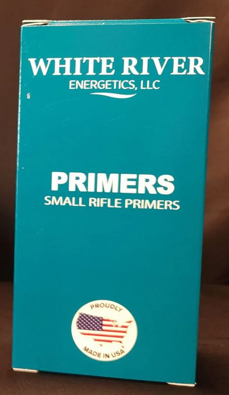 WHITE RIVER ENERGETICS PRIMERS- SMALL RIFLE 100PK