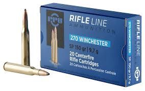 PPU RIFLELINE 270 WIN 150 GRAIN SOFT POINT (20 ROUNDS)