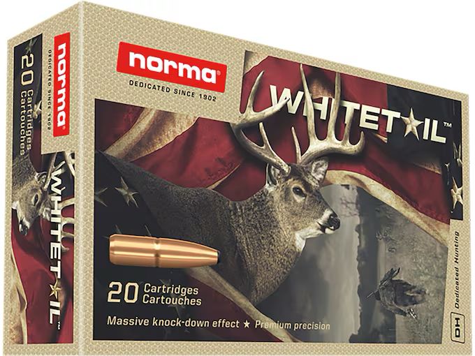 Norma Whitetail 7mm-08 Remington Ammo 150 Grain Jacketed Soft Point Box of 20