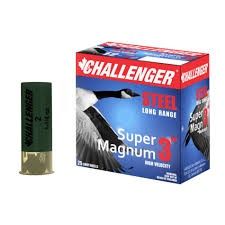 CHALLENGER 12 GAUGE 3&quot; SUPER MAGNUM STEEL 1 1/4OZ BBB (25 ROUNDS)
