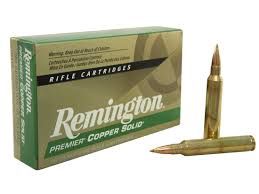 Remington Premier Ammunition 300 Remington Ultra Magnum 165 Grain Copper Solid Tipped Boat Tail Lead-Free Box of 20