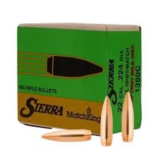 Sierra BULLETS MATCHKING 22 CAL/.224 DIA 69GR HPBT 500 CT