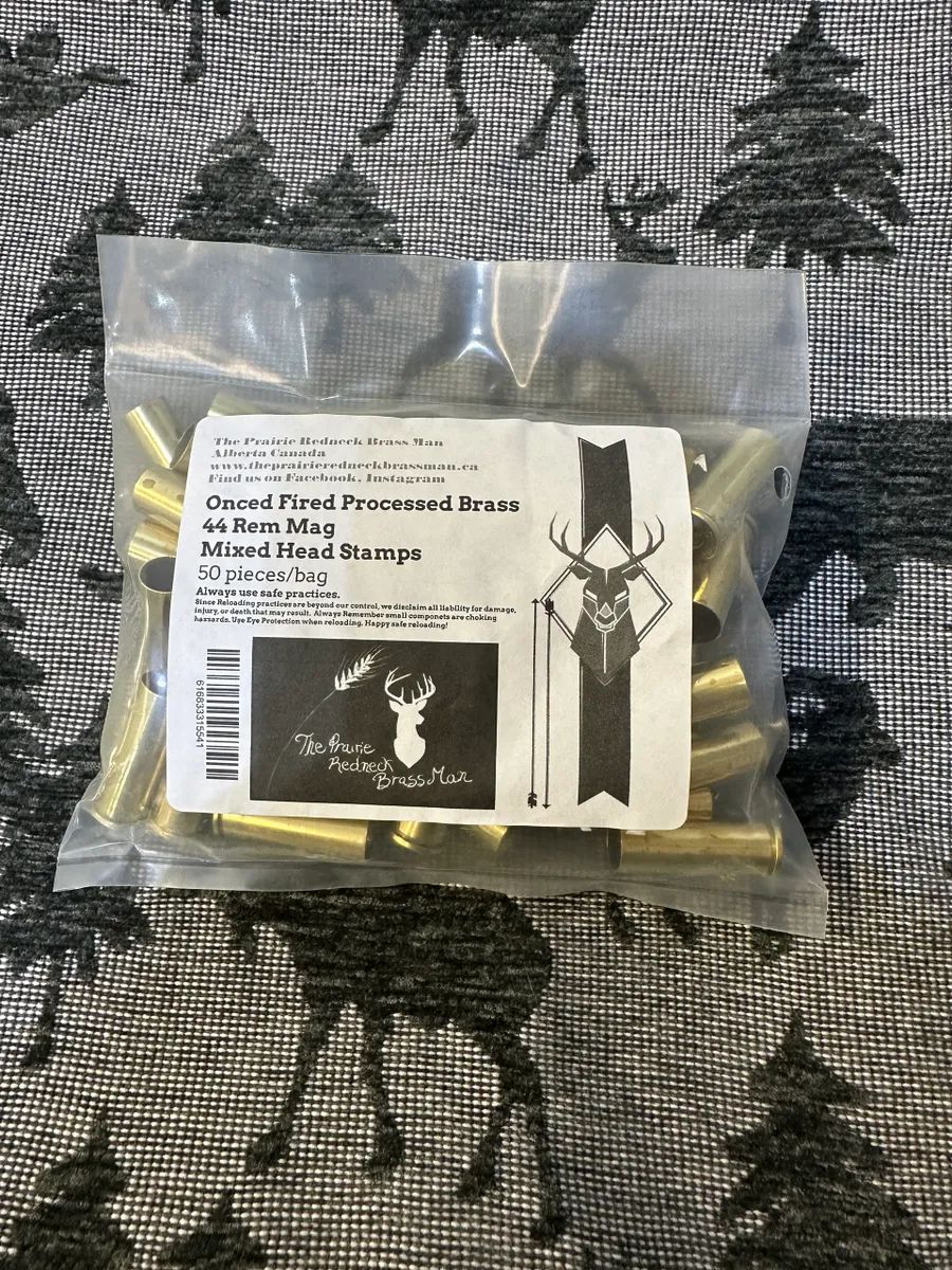 44 Rem Mag Processed Brass 50CT