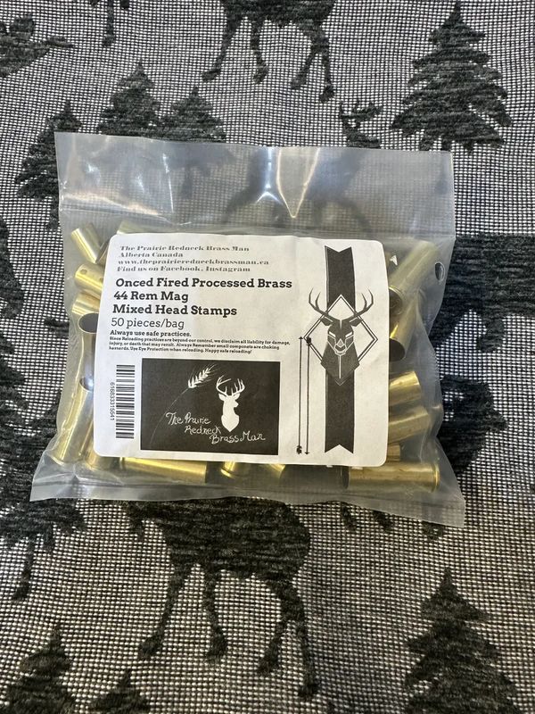 44 Rem Mag Processed Brass 50CT