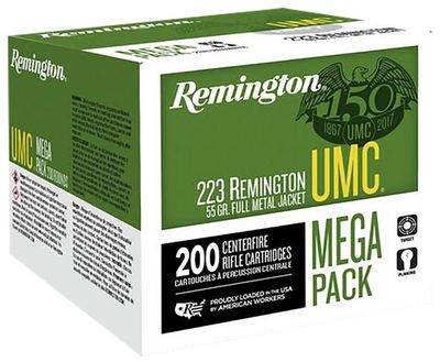 Remington UMC 223 REM 55GR FMJ MEGA PACK 200 RD