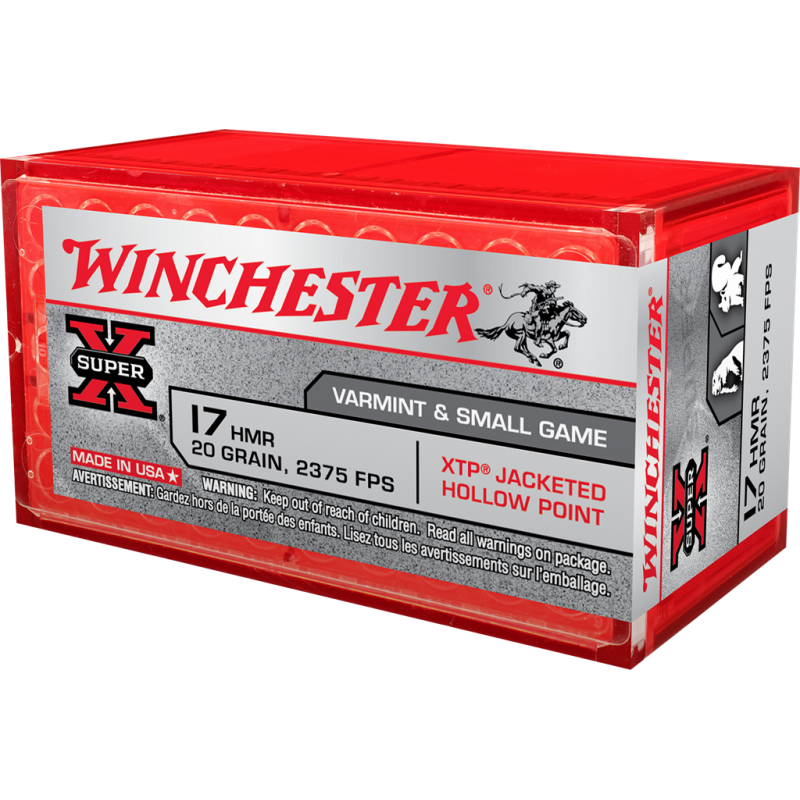 Winchester RF Ammo 17 HMR 20 gr XTP Super-X