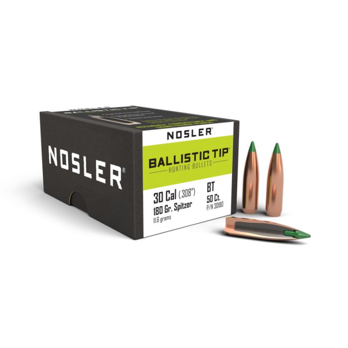 NOSLER BALLISTIC TIP .308 180GR