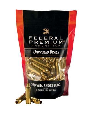 Federal Gold Medal Rifle 300 Win Mag Unprimed Brass 50 Per Bag