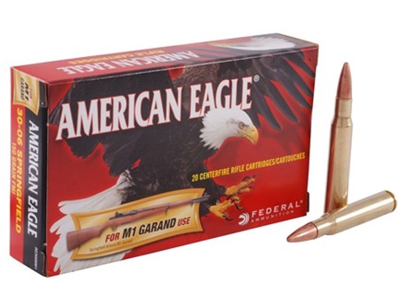 Federal American Eagle M1 Garand - .30-06, 150gr, FMJ, Box of 20