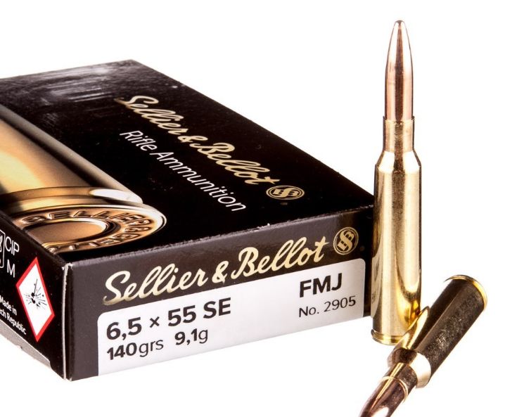 Sellier &amp; Bellot 6.5×55 Swedish 140gr. FMJ 20rds
