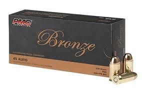 PMC Bronze Ammo 45 ACP 230gr Full Metal Jacket 50 Rounds