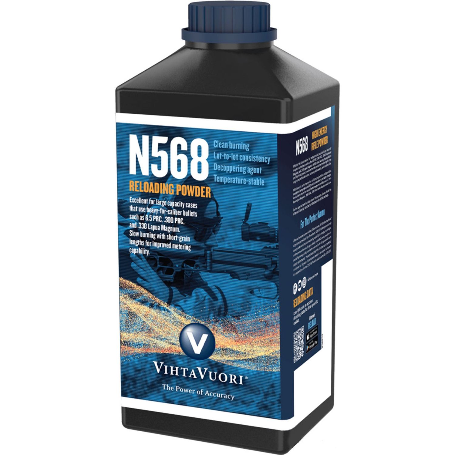VIHTAVUORI N568 - HIGH ENERGY RIFLE POWDER - 1KG