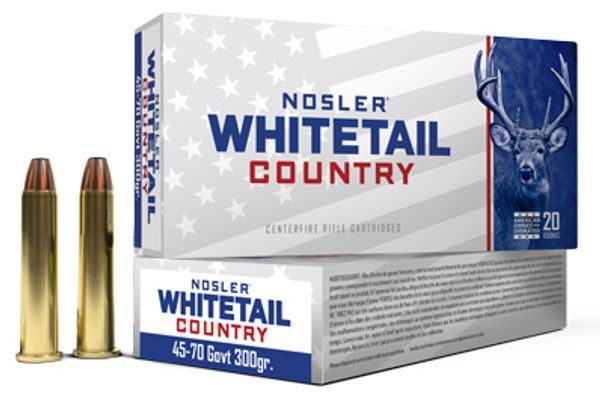 NOSLER WHITETAIL COUNTRY 45-70 GOVT 300GR 20 RDS