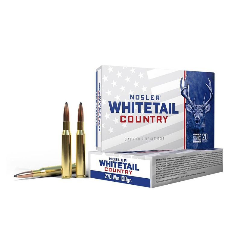 NOSLER 270 Win 130gr SB SP WHITETAIL COUNTRY 20ct