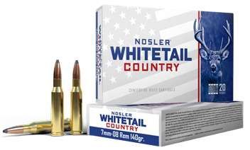Nosler Whitetail Country Ammunition: 7mm-08 Rem, 140 gr