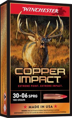 Winchester Copper Impact 30-06 Springfield Ammo 180 Grain