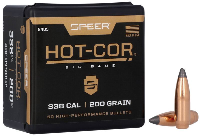 Speer BULLETS HOT-COR 338 CAL/.338 200GR SPITZER SP 50 CT
