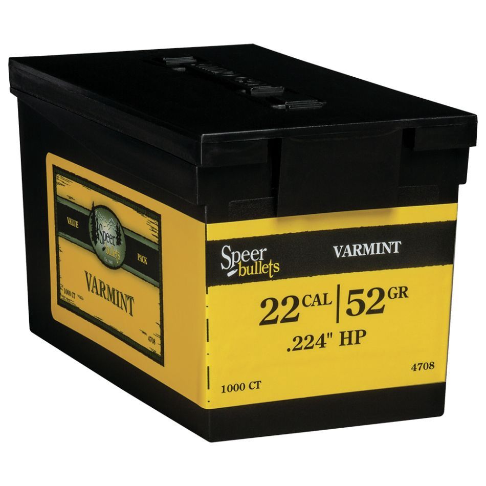 Speer Bullets 224 52 GR. HP VALUE PACK (1000 COUNT)
