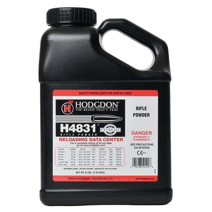 HODGDON H-4831 SMOKELESS POWDER - 8 LB