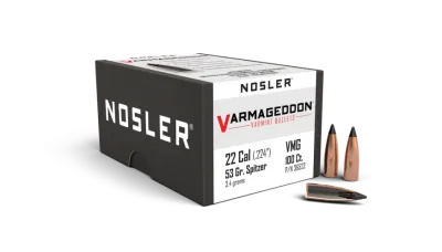 NOSLER VARMAGEDDON 22 CAL. (.224&quot;) 53 GRAIN 100 COUNT